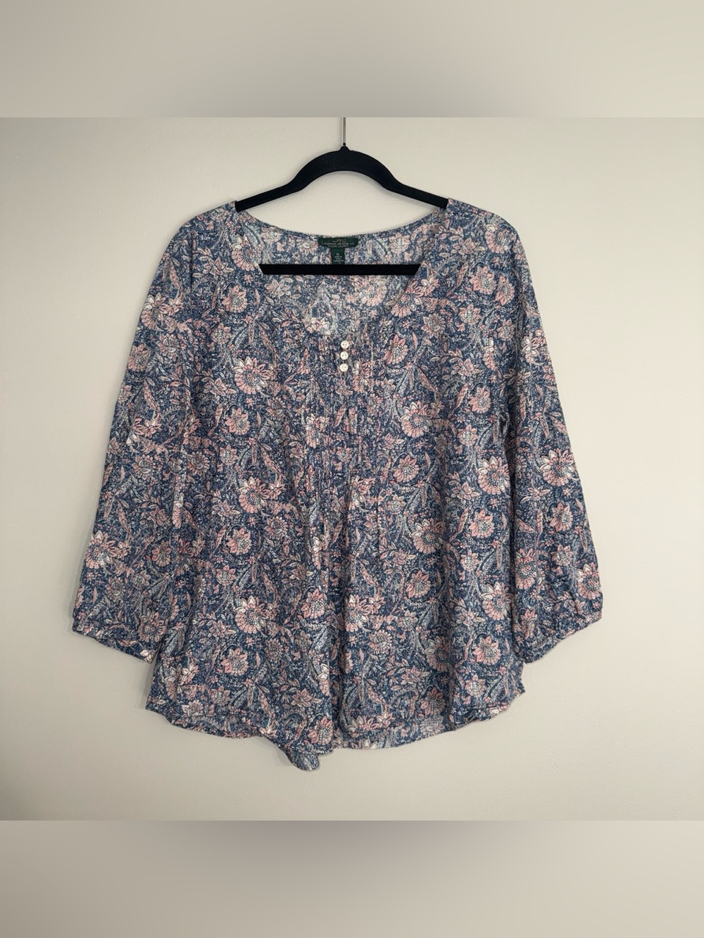 Ralph Lauren women’s beautiful floral blouse Sz XL ✨